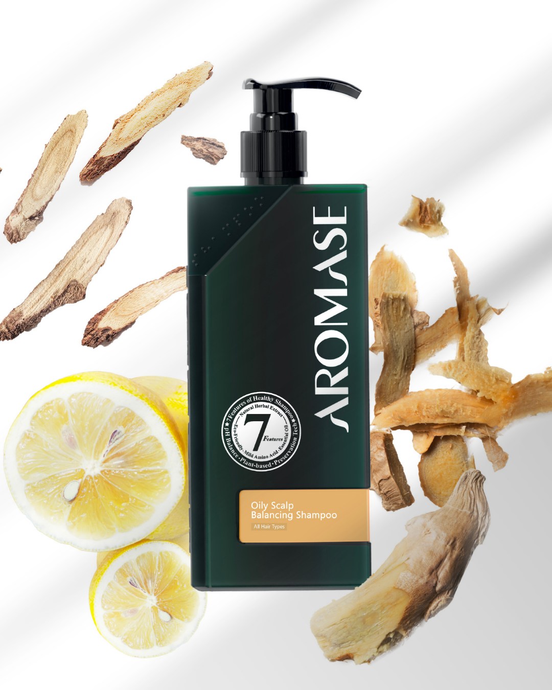 Dầu gội Aromase Oily Balancing ngăn chặn nấm Malassezia gây gàu nhờn 3