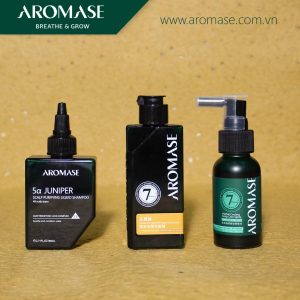 3 BƯỚC AROMASE CHO TÓC GÀU NGỨA, DẦU NHỜN: TẨY TẾ BÀO CHẾT + DẦU GỘI + XỊT DƯỠNG 1