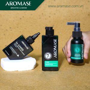 3 BƯỚC AROMASE CHO TÓC RỤNG: TẨY TẾ BÀO CHẾT + DẦU GỘI + XỊT DƯỠNG 4