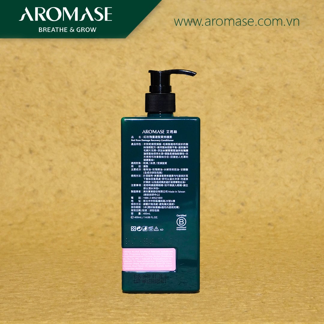 dau-xa-aromase-recovery-hair-conditioner-400ml-phuc-hoi-toc-hu-ton (2) DẦU XẢ AROMASE RECOVERY HAIR CONDITIONER 400ML: PHỤC HỒI TÓC HƯ TỔN 2