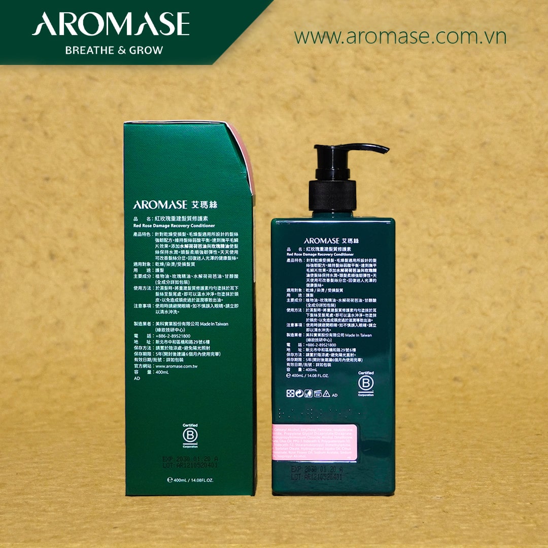dau-xa-aromase-recovery-hair-conditioner-400ml-phuc-hoi-toc-hu-ton (3) DẦU XẢ AROMASE RECOVERY HAIR CONDITIONER 400ML: PHỤC HỒI TÓC HƯ TỔN 3