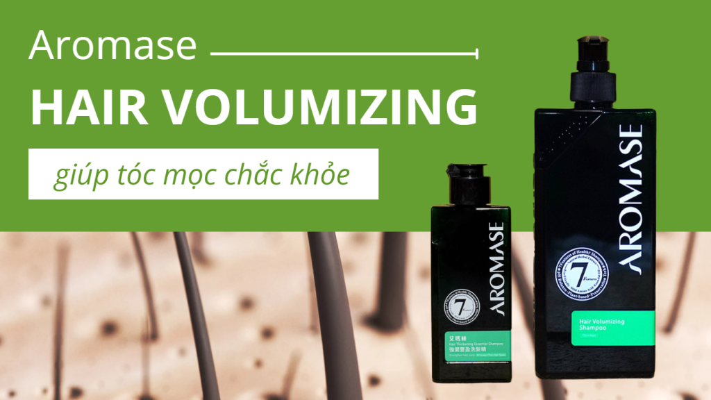 Dầu gội ngăn rụng tóc Aromase Hair Volumizing giải pháp giúp tóc mọc chắc khỏe 1